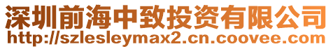 深圳前海中致投資有限公司