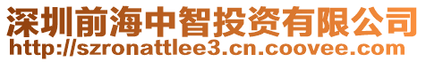 深圳前海中智投資有限公司