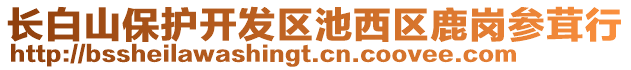 長(zhǎng)白山保護(hù)開發(fā)區(qū)池西區(qū)鹿崗參茸行