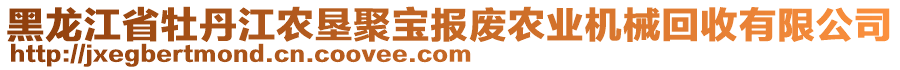 黑龍江省牡丹江農墾聚寶報廢農業(yè)機械回收有限公司