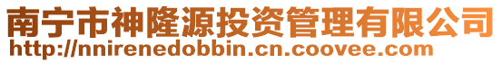 南寧市神隆源投資管理有限公司