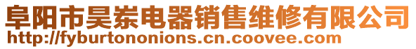阜陽市昊崠電器銷售維修有限公司
