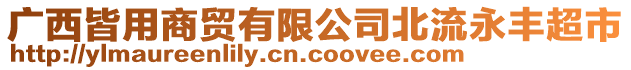 廣西皆用商貿有限公司北流永豐超市