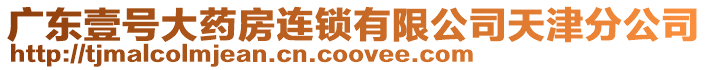 廣東壹號大藥房連鎖有限公司天津分公司