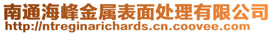 南通海峰金屬表面處理有限公司