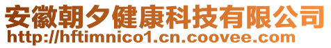 安徽朝夕健康科技有限公司