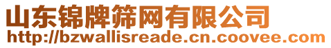 山東錦牌篩網(wǎng)有限公司