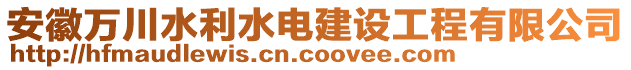 安徽萬川水利水電建設工程有限公司