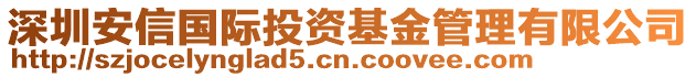 深圳安信國(guó)際投資基金管理有限公司