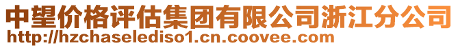 中望價(jià)格評(píng)估集團(tuán)有限公司浙江分公司