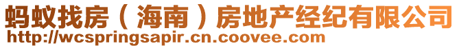 螞蟻找房（海南）房地產經紀有限公司