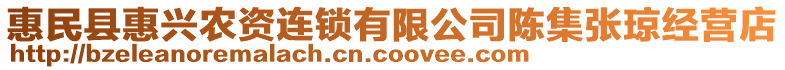 惠民縣惠興農(nóng)資連鎖有限公司陳集張瓊經(jīng)營(yíng)店