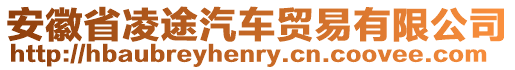 安徽省凌途汽車貿(mào)易有限公司