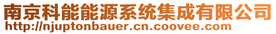 南京科能能源系統(tǒng)集成有限公司