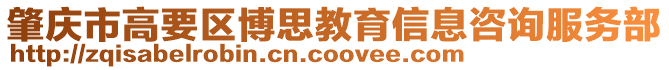 肇慶市高要區(qū)博思教育信息咨詢服務(wù)部