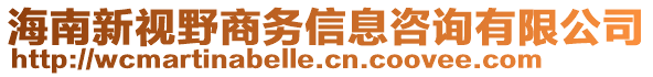 海南新視野商務信息咨詢有限公司