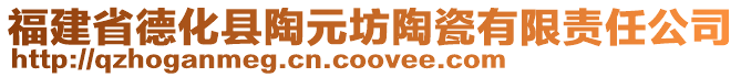 福建省德化縣陶元坊陶瓷有限責(zé)任公司