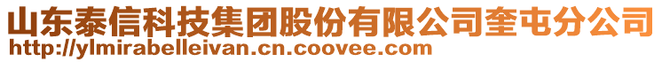 山東泰信科技集團股份有限公司奎屯分公司