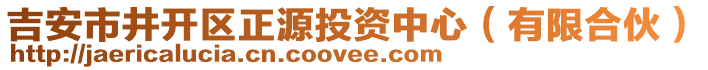 吉安市井開區(qū)正源投資中心（有限合伙）