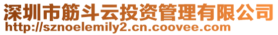 深圳市筋斗云投資管理有限公司