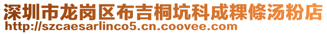 深圳市龍崗區(qū)布吉桐坑科成粿條湯粉店