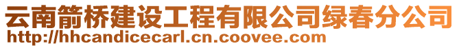 云南箭橋建設工程有限公司綠春分公司