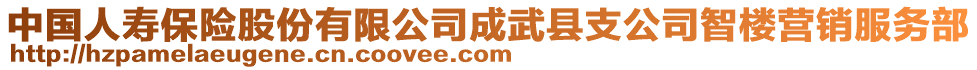 中國(guó)人壽保險(xiǎn)股份有限公司成武縣支公司智樓營(yíng)銷服務(wù)部