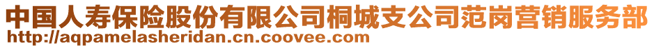 中國(guó)人壽保險(xiǎn)股份有限公司桐城支公司范崗營(yíng)銷(xiāo)服務(wù)部