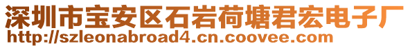 深圳市寶安區(qū)石巖荷塘君宏電子廠