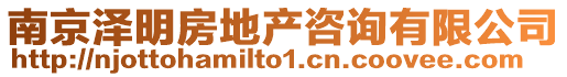 南京澤明房地產咨詢有限公司