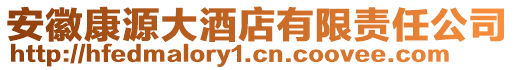 安徽康源大酒店有限責任公司