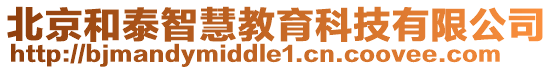 北京和泰智慧教育科技有限公司