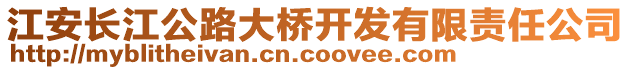 江安長江公路大橋開發(fā)有限責(zé)任公司