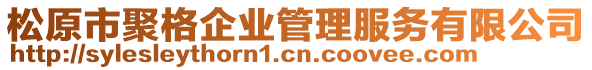 松原市聚格企業(yè)管理服務有限公司