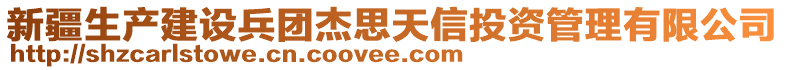 新疆生產(chǎn)建設(shè)兵團(tuán)杰思天信投資管理有限公司