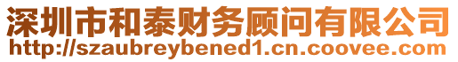 深圳市和泰財務(wù)顧問有限公司