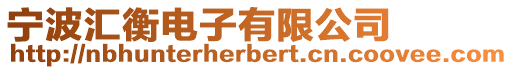 寧波匯衡電子有限公司