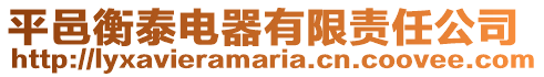 平邑衡泰電器有限責任公司