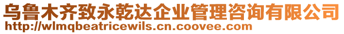 烏魯木齊致永乾達企業管理咨詢有限公司