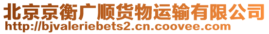 北京京衡廣順貨物運(yùn)輸有限公司