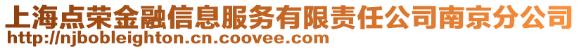 上海點榮金融信息服務有限責任公司南京分公司