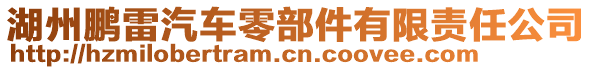 湖州鵬雷汽車零部件有限責任公司