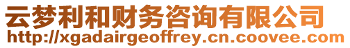 云夢利和財務咨詢有限公司
