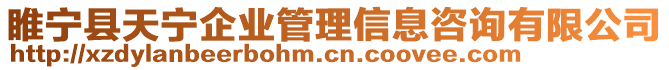 睢寧縣天寧企業(yè)管理信息咨詢有限公司