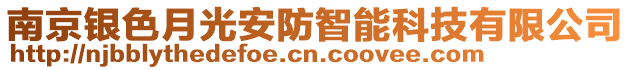 南京銀色月光安防智能科技有限公司