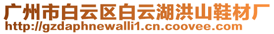 廣州市白云區白云湖洪山鞋材廠