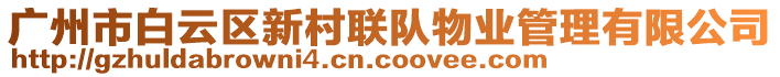 廣州市白云區(qū)新村聯(lián)隊(duì)物業(yè)管理有限公司