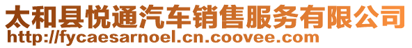 太和縣悅通汽車銷售服務有限公司