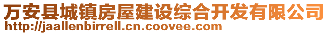 万安县城镇房屋建设综合开发有限公司