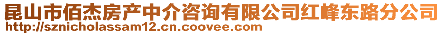昆山市佰杰房產中介咨詢有限公司紅峰東路分公司
